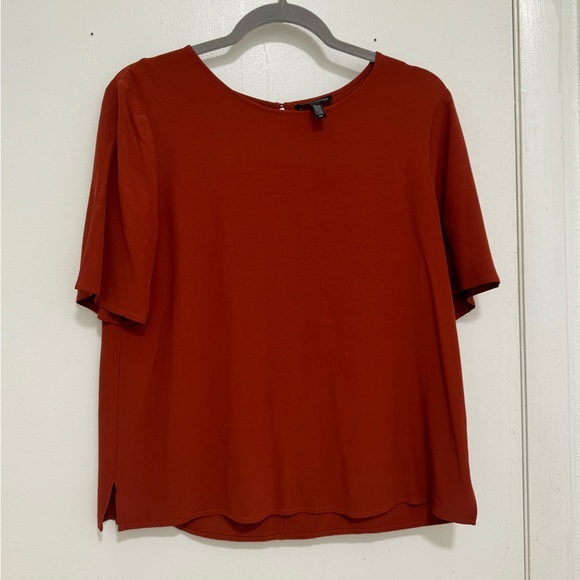Eileen Fisher Tencel Short Sleeve Top Size Small🔥 - Picture 5 of 5